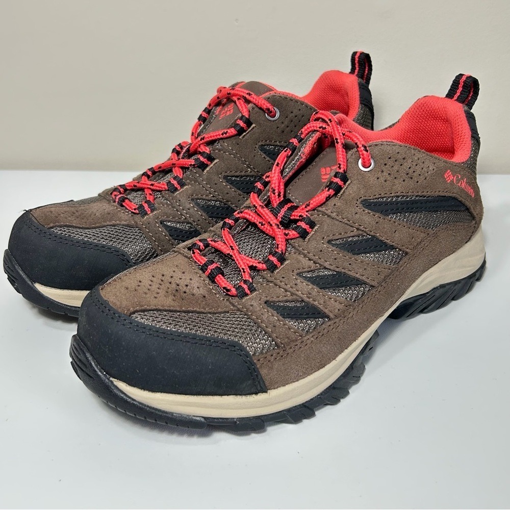 Columbia Womens Crestwood Hiking/Trail Sneaker Sz 8 Omni-grip rubber traction
